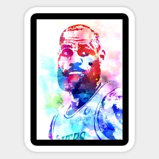 Lebron James Watercolor Sticker